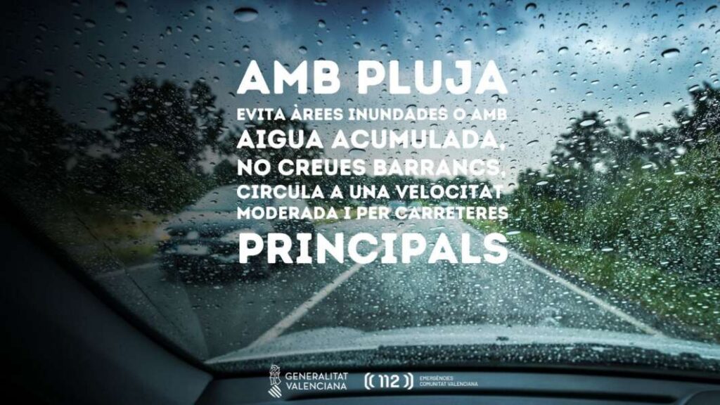 Las lluvias vuelven a Castellón y dejan a la provincia en alerta amarilla