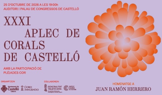 Castellón reunirá más de 250 voces en su 31º Aplec de Corals
