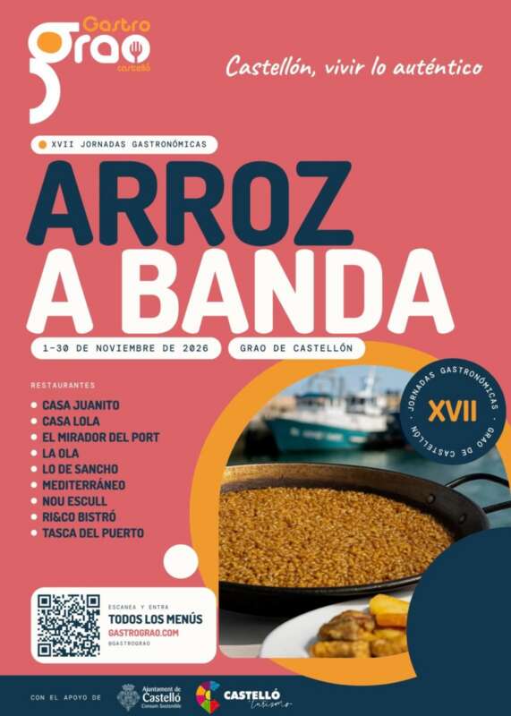 El arroz a banda toma los restaurantes del Grao durante todo noviembre