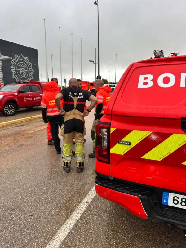 Castellón moviliza a sus bomberos en Oliva para ayudar a las zonas más castigadas por la Dana Adam