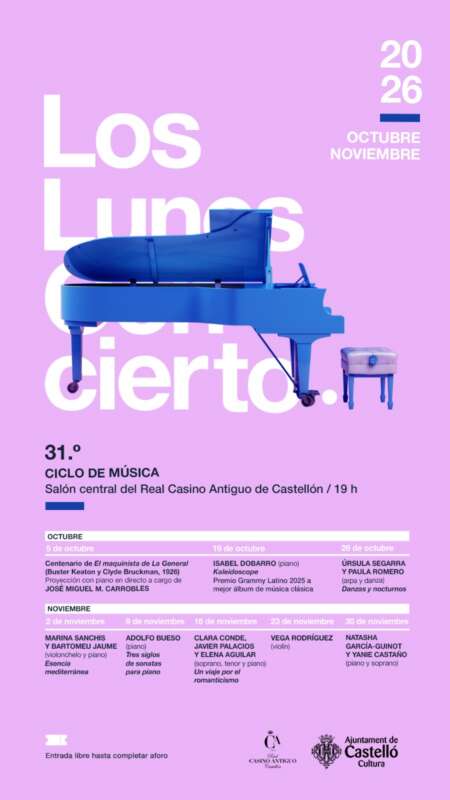Castellón revive el cine mudo con el inicio de ‘Los Lunes Concierto’