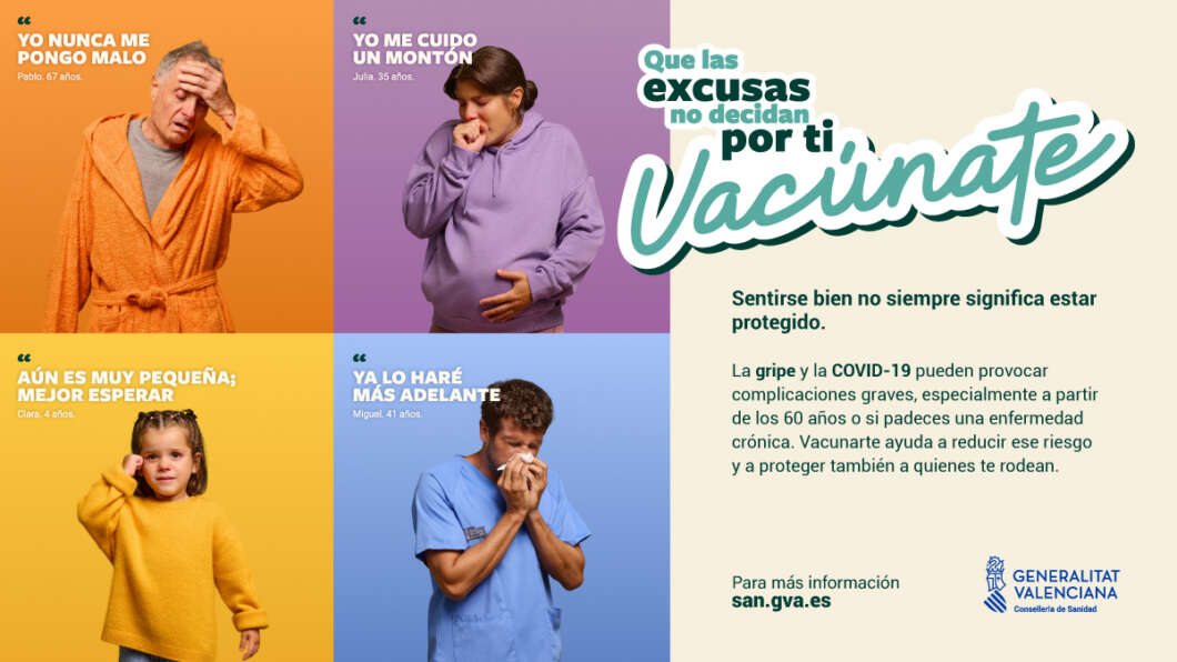 Sanidad anima a vacunarse contra la gripe, la Covid-19 y el VRS