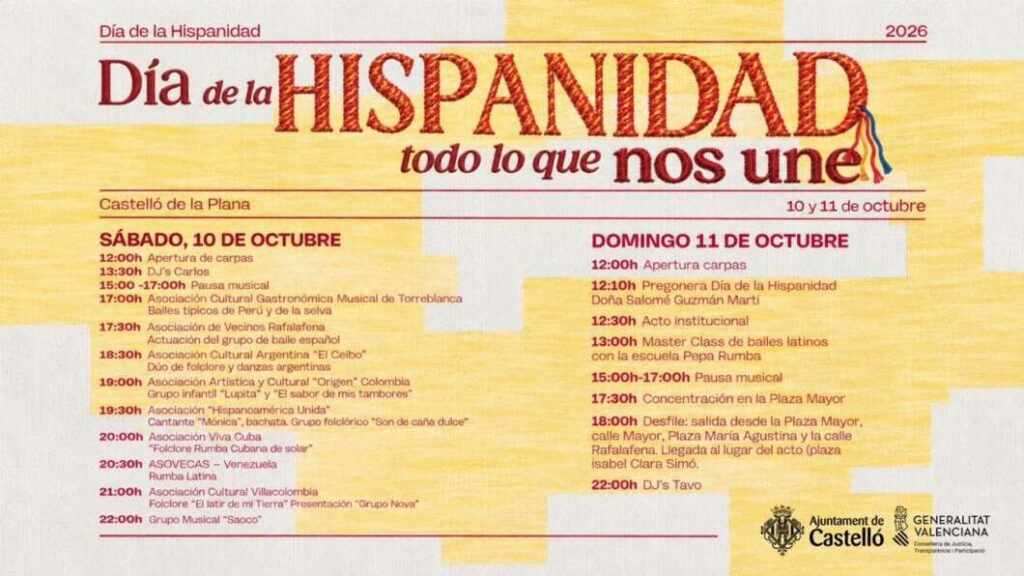 Programa del Día de la Hispanidad Castellón 061026