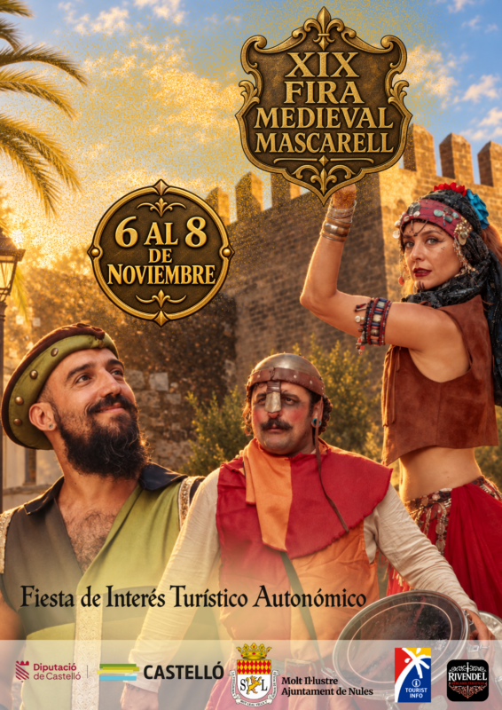 Nules presenta la XIX Feria Medieval de Mascarell con más de 120 espectáculos gratuitos