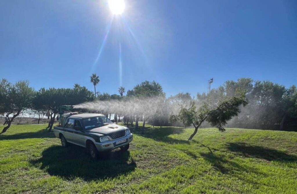 Fumigación contra los mosquitos en castellón