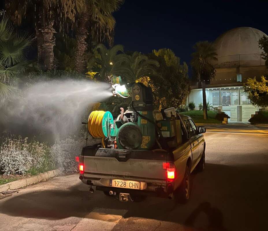 Fumigación contra los mosquitos en castellón