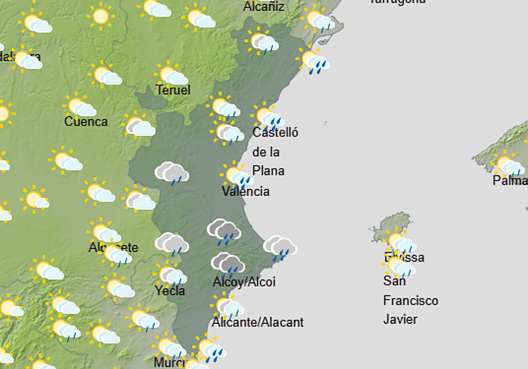 lluvia, fin de semana, tormentas, Comunitat Valenciana,