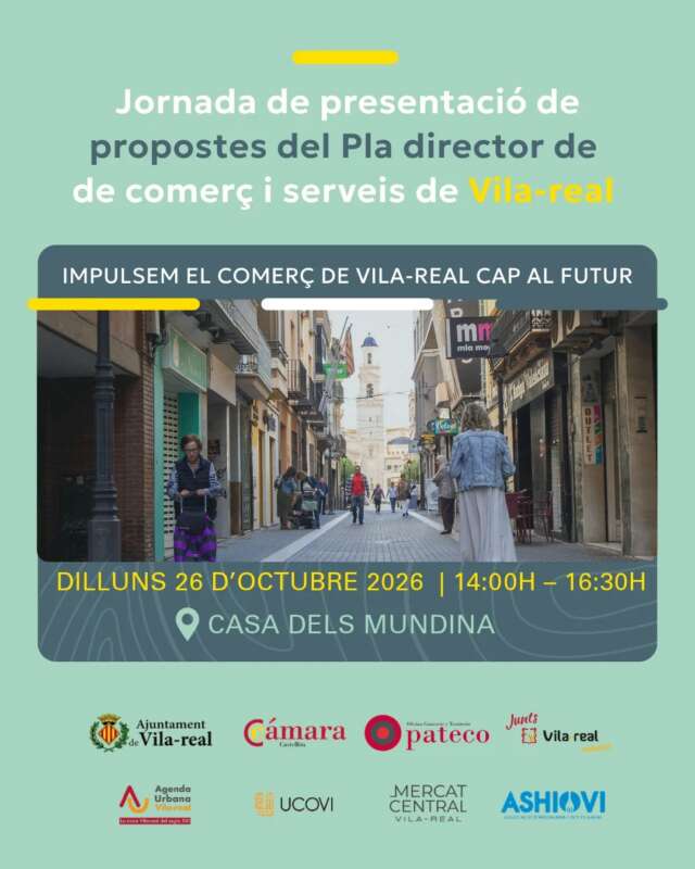 L’Ajuntament i la Cambra de Comerç de Castelló donaran a conéixer el 26 d’octubre les propostes del Pla Director de Comerç i Serveis, elaborat durant prop d’un any