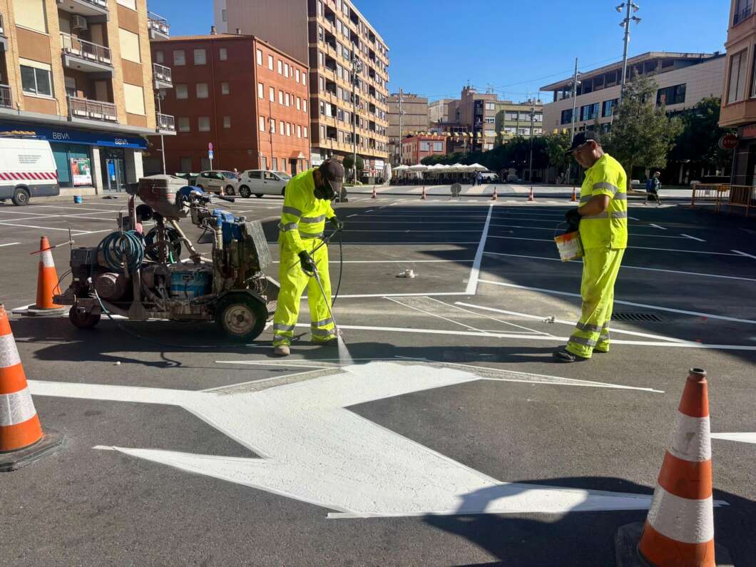 reorganización, plaza España, estacionamiento,